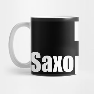 I Love Saxophone Mug